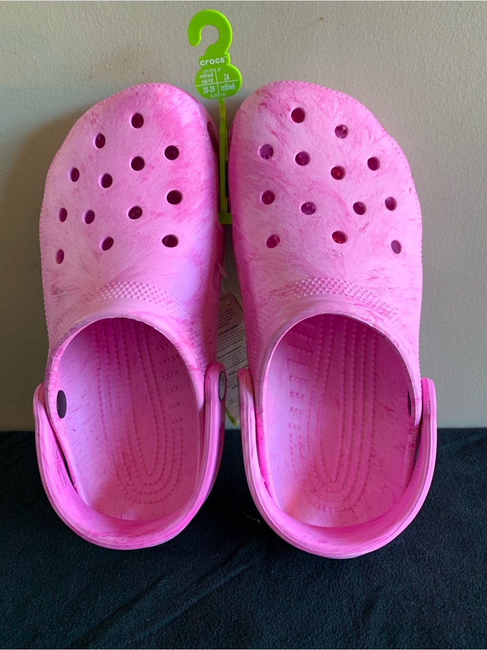 CROCS Pink Watercolor Marbled Clog